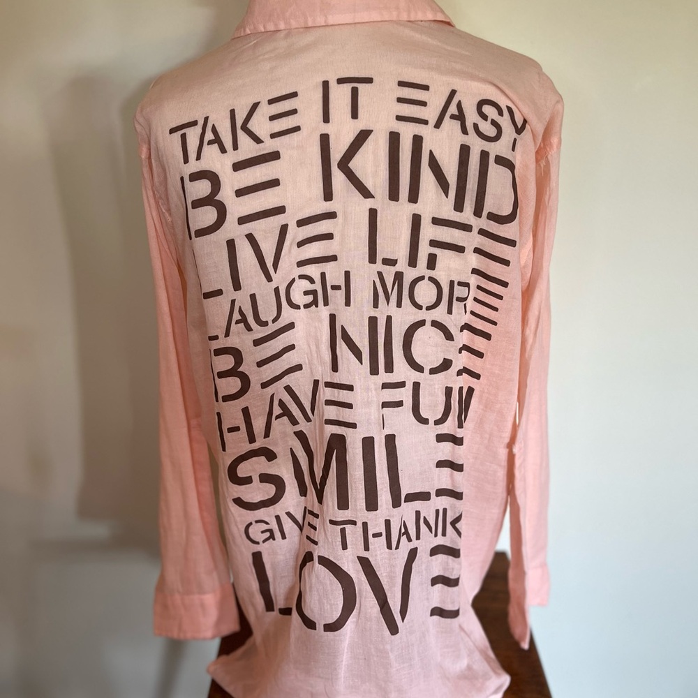 Sundry Pink Casual Button Down Shirt with Relaxed Fit